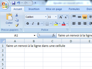 Figure 1 : Texte sans renvoi