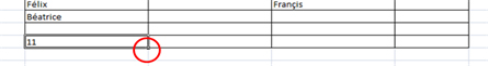 etirement formule excel